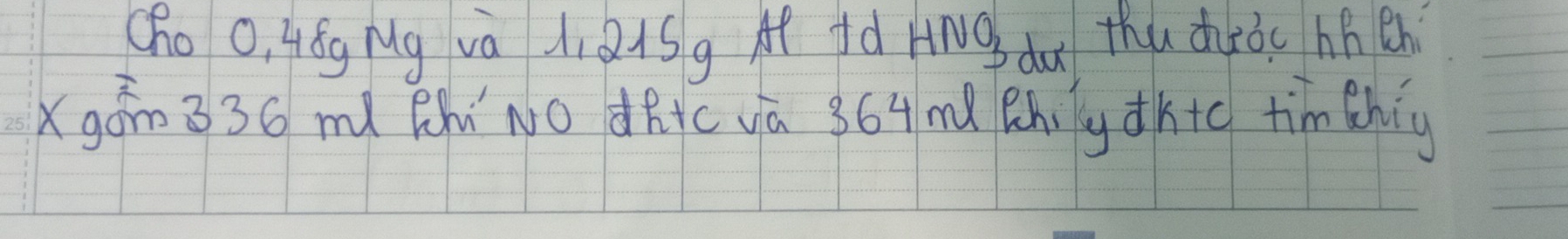 cho 0, 4óg Mug và di 21Sg A fd HNO d thuceǒc háéh 
Xgǒn 33G md RhNo dftc yá 364m² Bhily dhtc timehiy