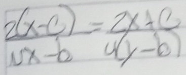  (2(x-c))/sqrt(x-b) = (2x+c)/4(y-b) 