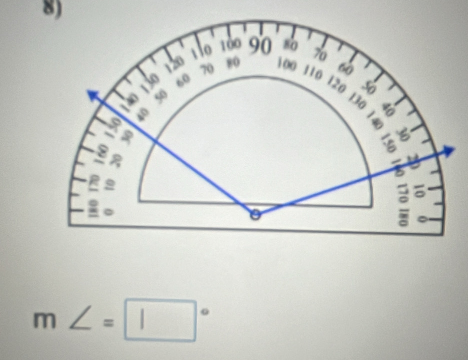 1lo 100 90 80
70
120 70 80 100 60
60
50
to 12o j30 l40

。
m∠ =□°