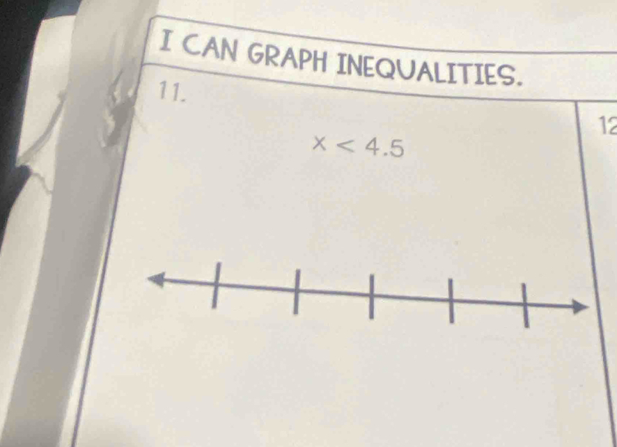 CAN GRAPH INEQUALITIES. 
11. 
12
x<4.5