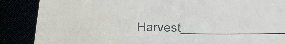 Harvest