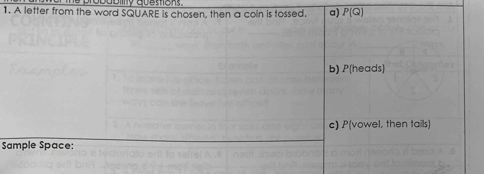 probability questions.
1
S