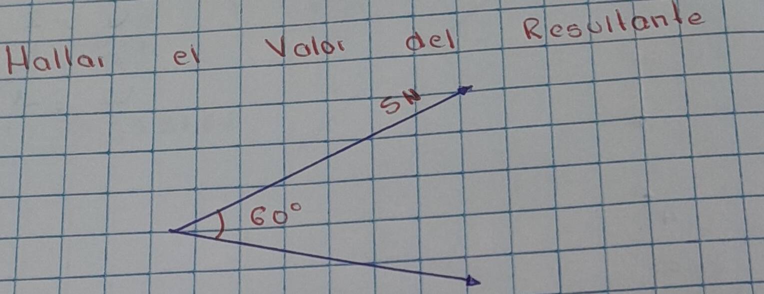 Hallal er Volor del Resullante 
SW
60°