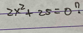 2x^2+25=0