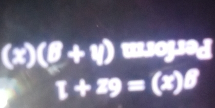 (x)(θ +psi )
1+29=( (8)