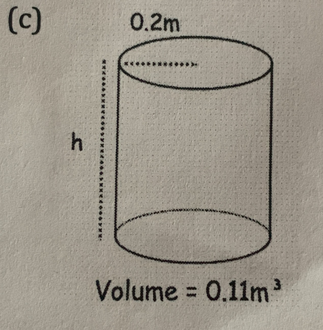 Volume =0.11m^3