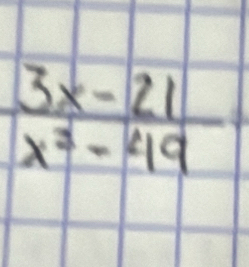  (3x-21)/x^3-49 