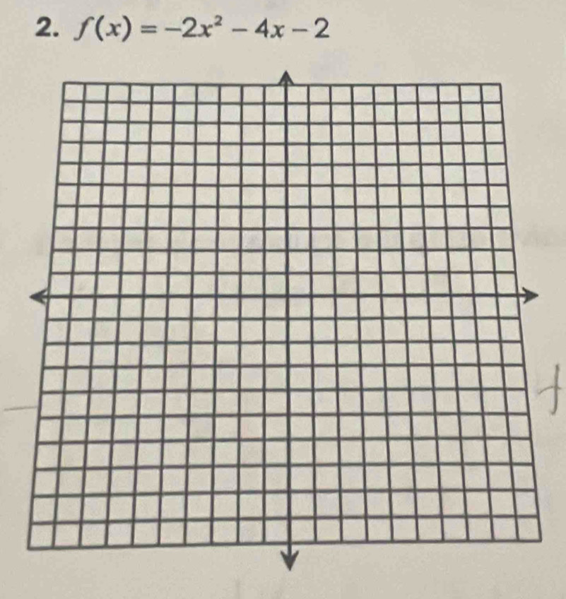 f(x)=-2x^2-4x-2