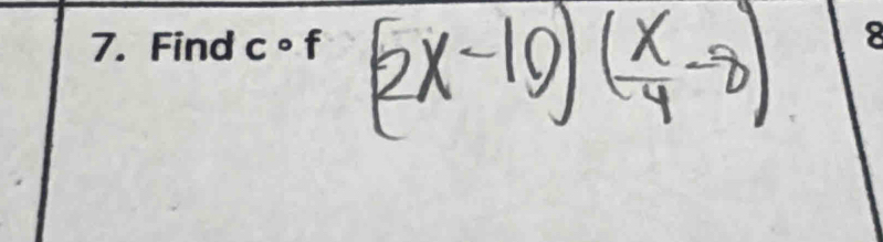 Find c° f
2