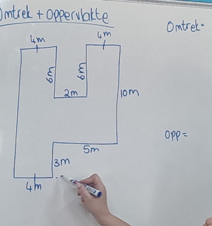 Omtrek +opperulalte 
Omtrel-
OPP=