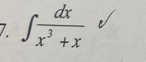 ∈t  dx/x^3+x 