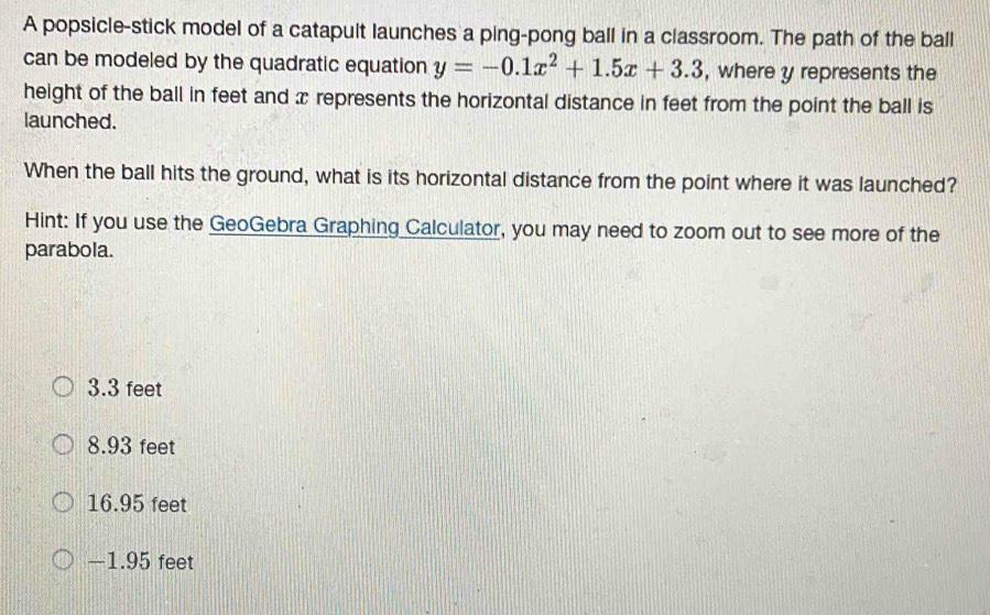 Solved: A popsicle-stick model of a catapult launches a ping-pong ball ...