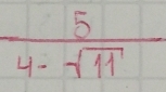  5/4-sqrt(11) 