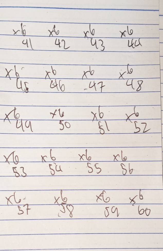 *  6/41 endarray beginarrayr * 6 42endarray beginarrayr 6 * 43 endarray beginarrayr * 6 44endarray
beginarrayr * 6 45endarray beginarrayr x^(6 46endarray) endarray frac x^6-4endarray  beginarrayr 6 * 48 endarray
beginarrayr 6 * 49 endarray beginarrayr * 6 50endarray beginarrayr * 6 51endarray x^6_52
beginarrayr * 6 53endarray beginarrayr * 6 54 hline endarray * 6
c sb
beginarrayr x6 57endarray *  6/28  beginarrayr * 6 hline 116endarray beginarrayr x^6 60endarray