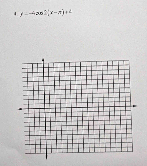 y=-4cos 2(x-π )+4