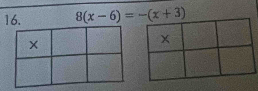 8(x-6)=-(x+3)