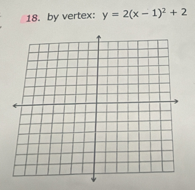 by vertex: y=2(x-1)^2+2