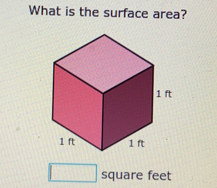 What is the surface area?
square feet