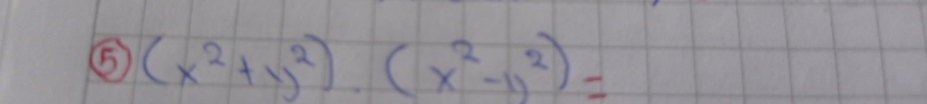 55 (x^2+y^2)· (x^2-y^2)=