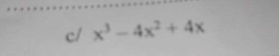 c/ x^3-4x^2+4x