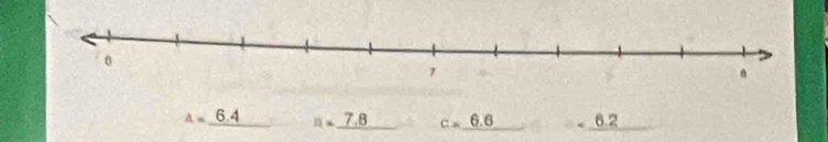 A= 6
_ R= _ C= _ 
.6 6.2