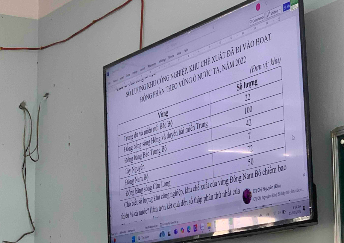 Comments Editng 
alings Revew Li 
hu) 
ế xuất đã đi vào hoạ
02. 
× 
C 
v... 
nhiêu % cá nước? (làm tròn kết 
8:14 SA C
15/02/2025

lc tadtos io Aatilly Gond to go