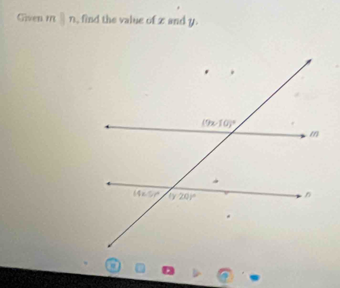 Given m|n , find the value of z and y.