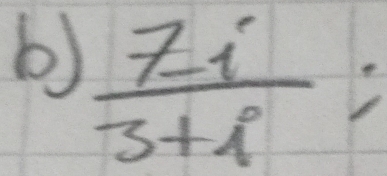  (7-i)/3+i =