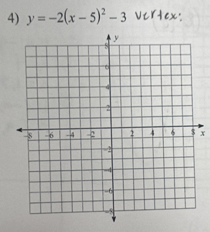 y=-2(x-5)^2-3
x