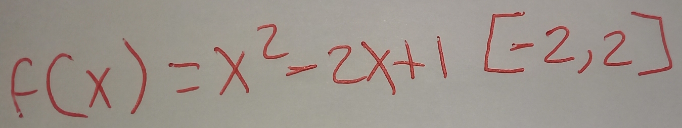 f(x)=x^2-2x+1[-2,2]