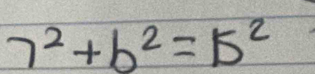 7^2+b^2=15^2