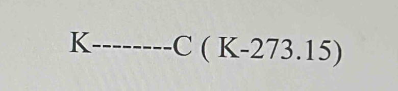 K
C(K-273.15)