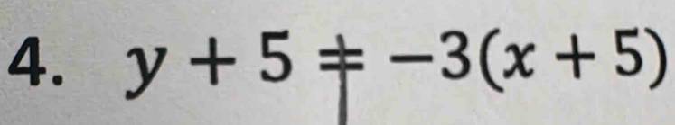 y+5=-3(x+5)