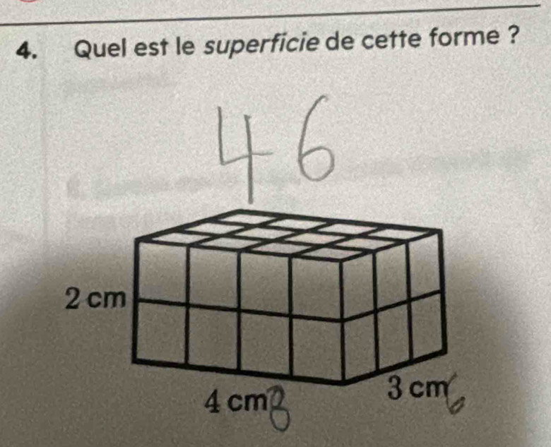 Quel est le superficie de cette forme ?