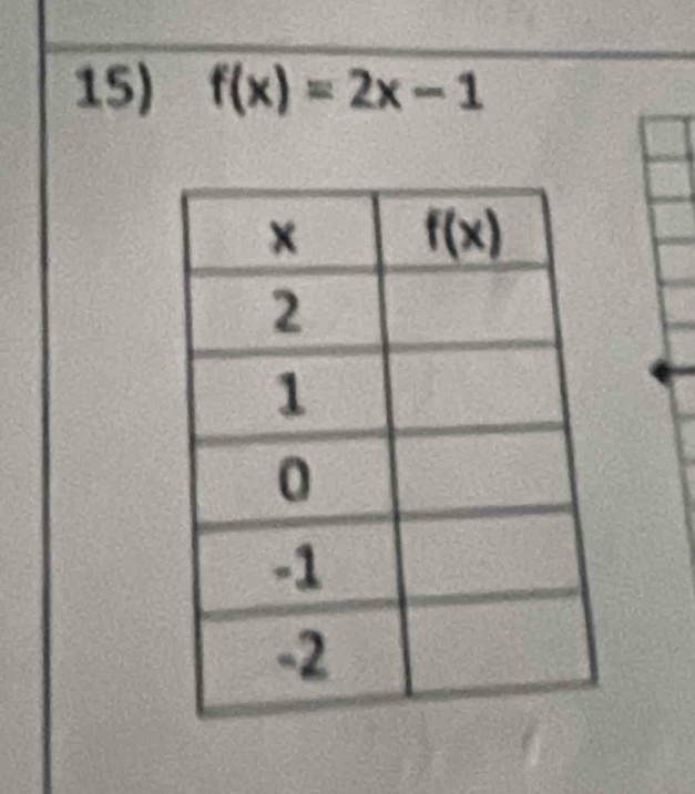 f(x)=2x-1