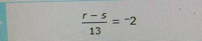  (r-s)/13 =^-2