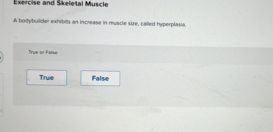 Solved: Exercise and Skeletal Muscle A bodybuilder exhibits an increase ...