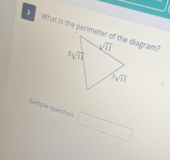 Sample question -□