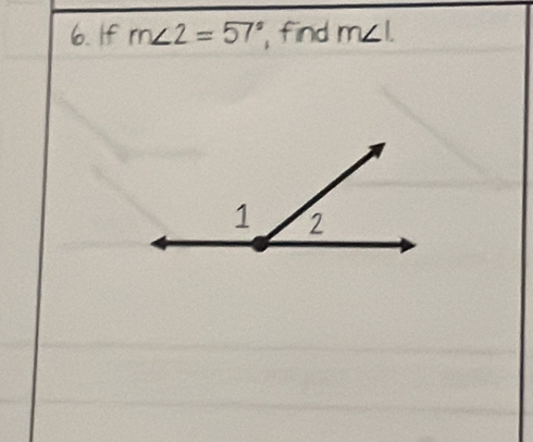 If m∠ 2=57° , find m∠ L