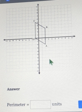 Answer 
Perimeter =□ units