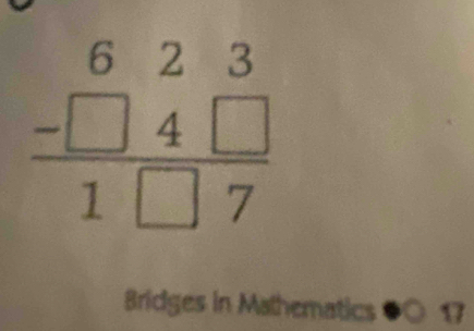 Bridges in Mathematics ●○ 17