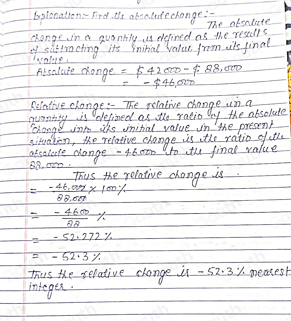 Solved: Measurements are made at two different times. Find the absolute ...