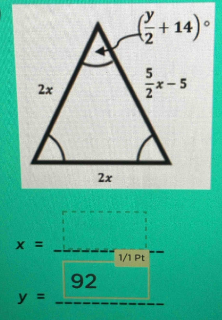 x= □ /92 