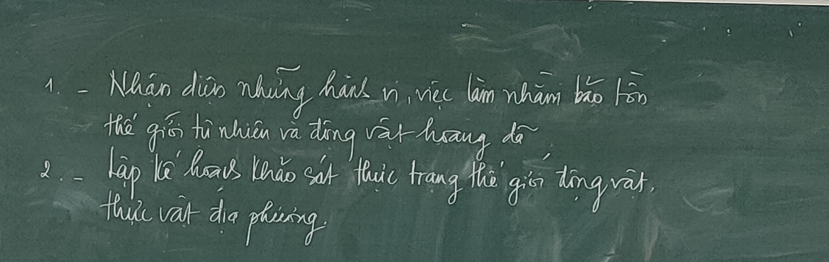 1 -Nuán diān nhung hán n nc lán nhān bǎo lēn 
the gián ti nhiān va dōng ài hāng dā 
3lap be hoaus Knǎo sar fauic trang the giān dàng vàr, 
thutc var do planring