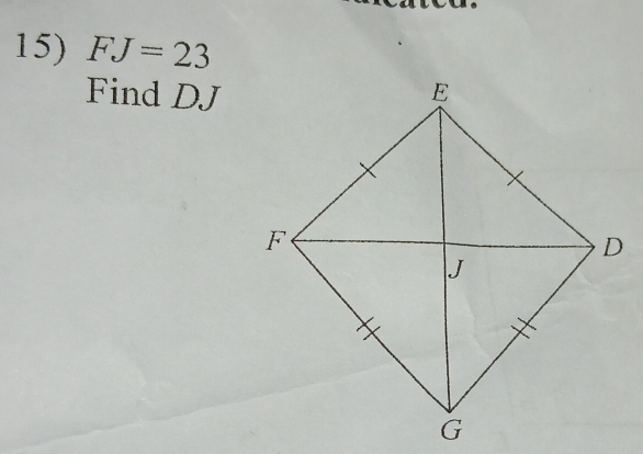 FJ=23
Find DJ