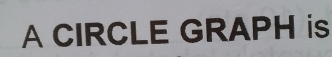 A CIRCLE GRAPH is