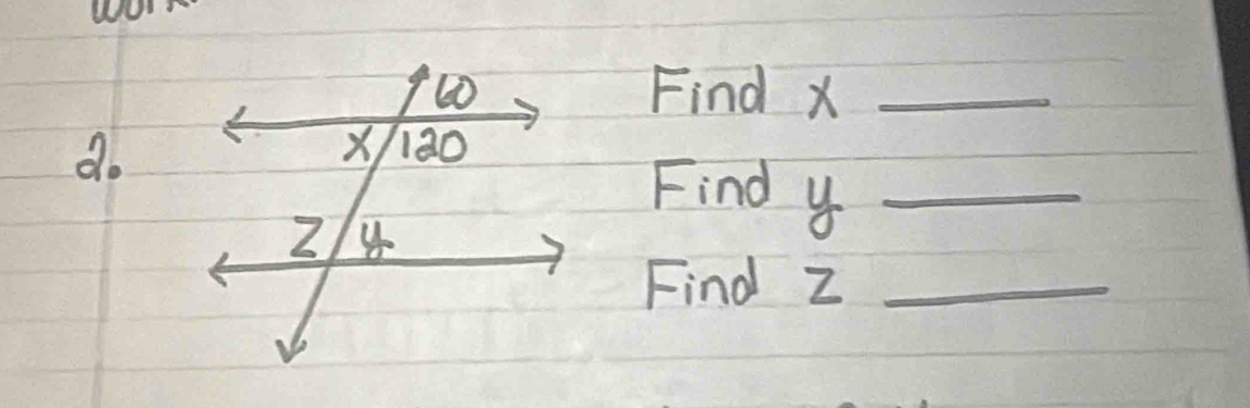 WO 
Find X _ 
do 
Find y _ 
Find z _