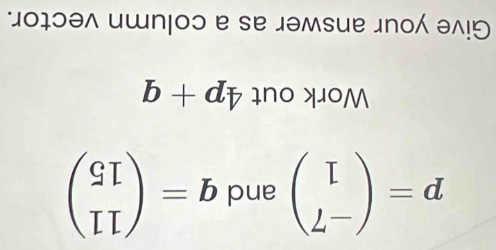 μοψɔə^ ишn|οɔ e sе jəмsuе 』nо эл!り
b+d_V Ino xoM
beginpmatrix G_ pue beginpmatrix □  L-endpmatrix =d