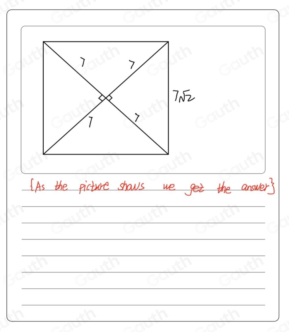 Solved: The diagram shows a triangular tile. NOT TO SCALE Draw a sketch ...