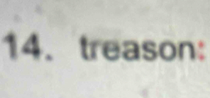 treason: